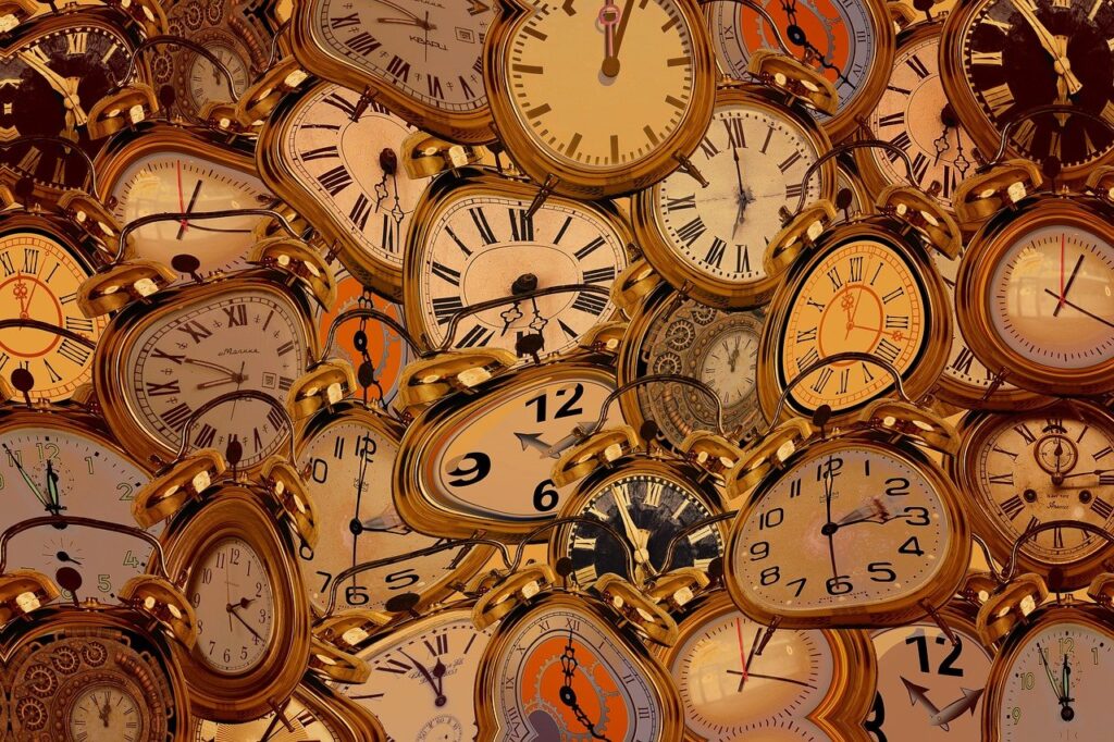 time, clock, dali